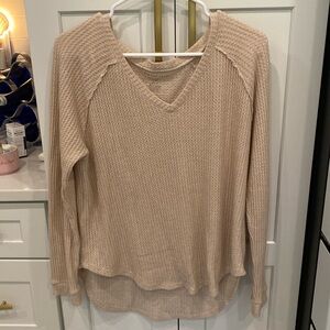 American Eagle waffle sweater